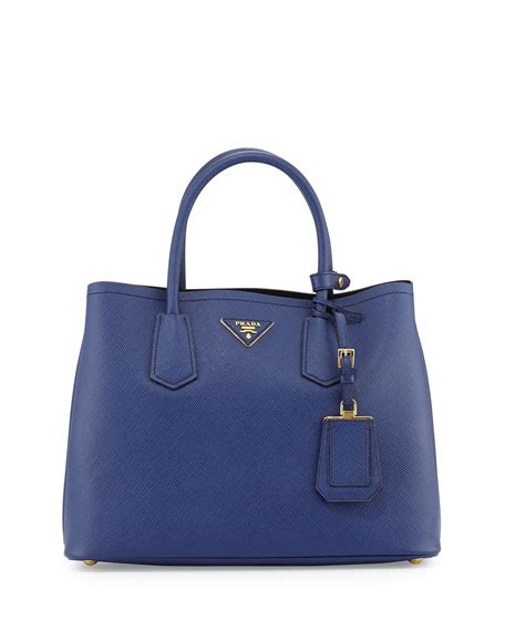 prada saffiano cuir inchiostro|Small Saffiano Leather Double Prada Bag.